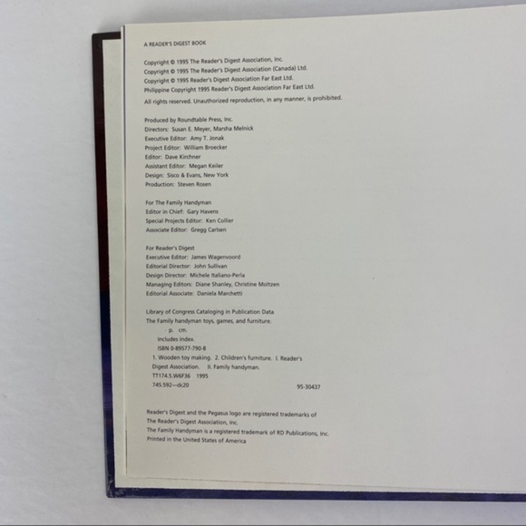 Woodworking Projects Book: Toys, Games, Furniture Readers Digest 300 Projects - Picture 7 of 12